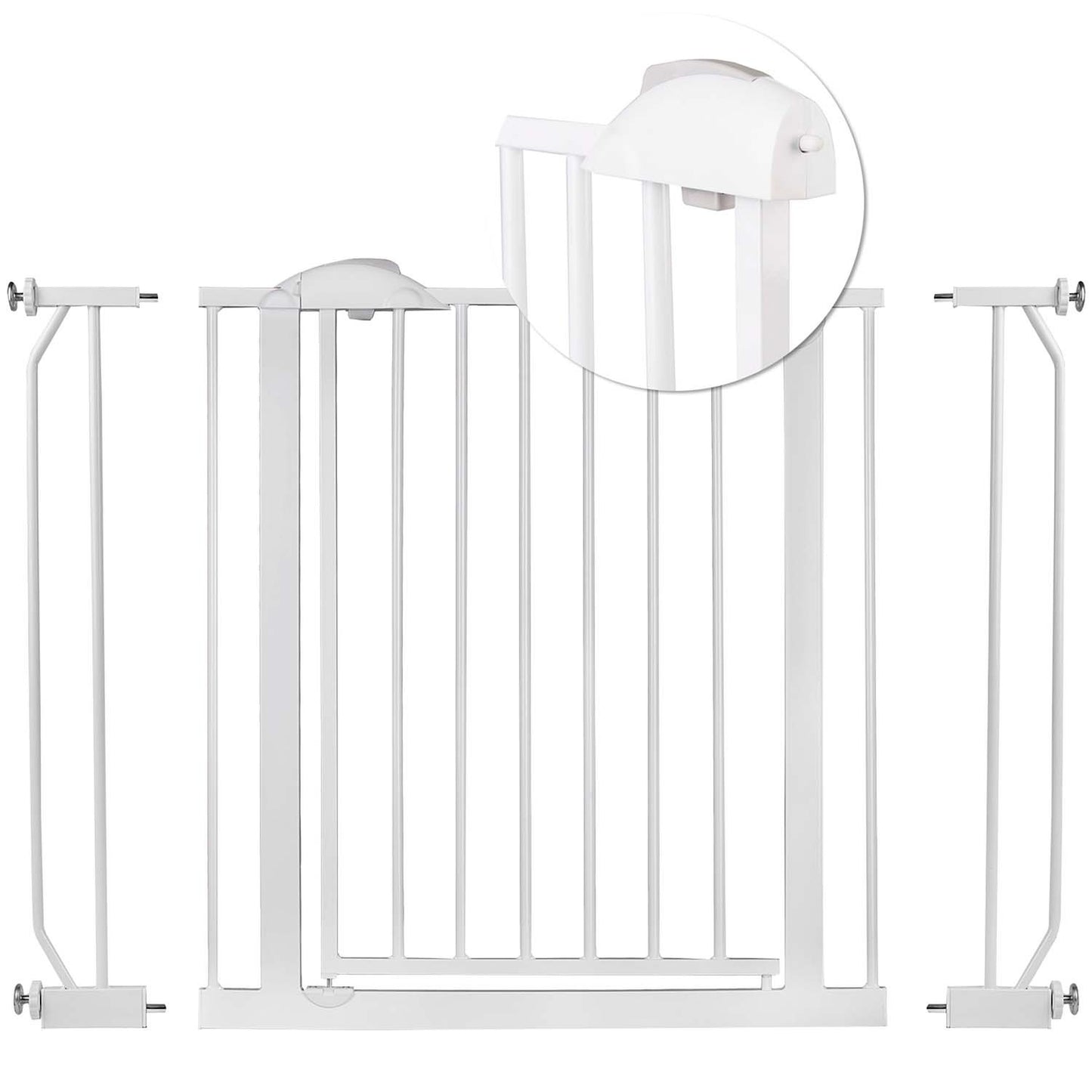 Safety gate for children, white - Nukido 718100