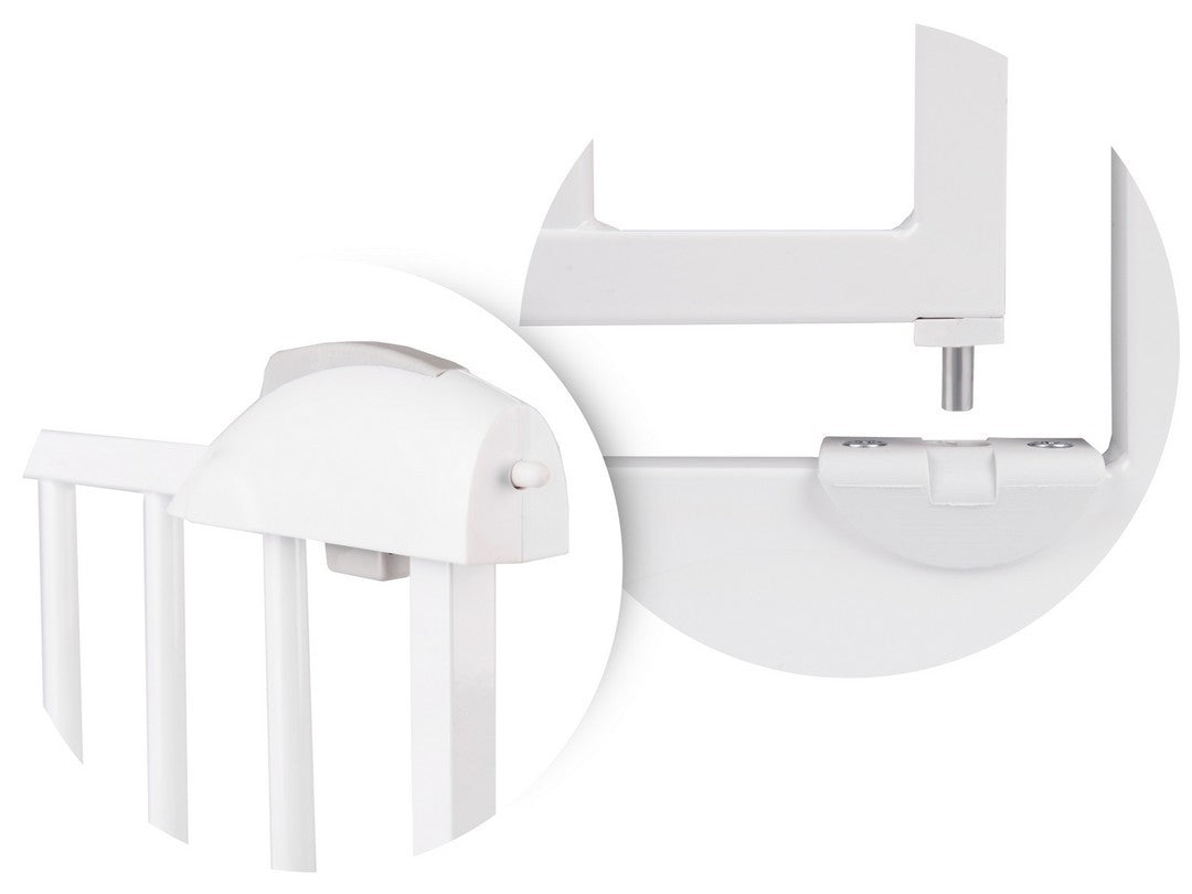 Safety gate for children, white - Nukido 718100