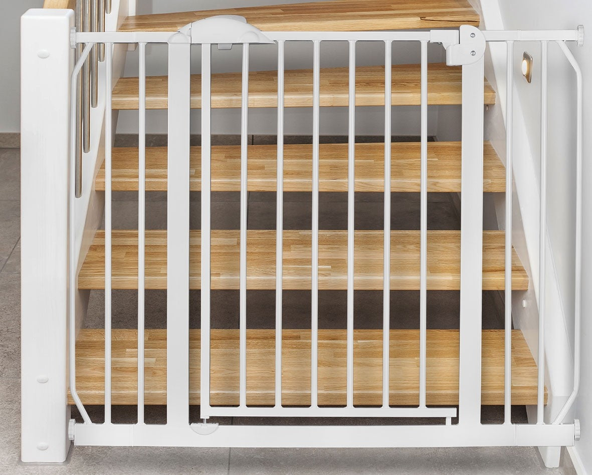 Safety gate for children, white - Nukido 718100