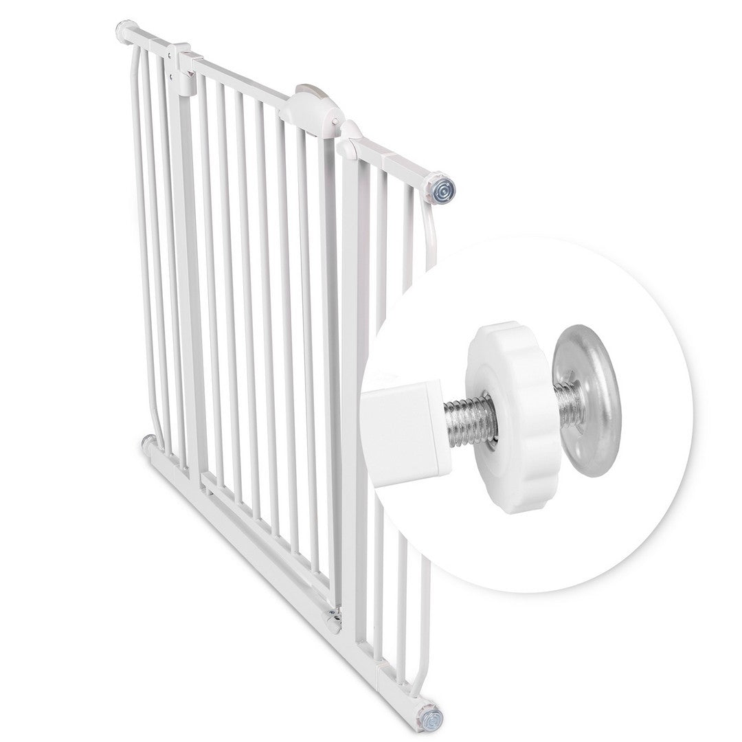 Safety gate for children, white - Nukido 718100