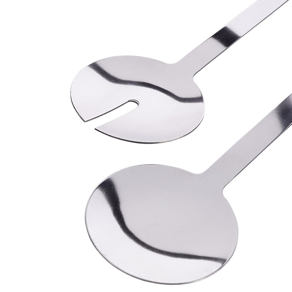 Salad cutlery in stainless steel with silver finish for serving
