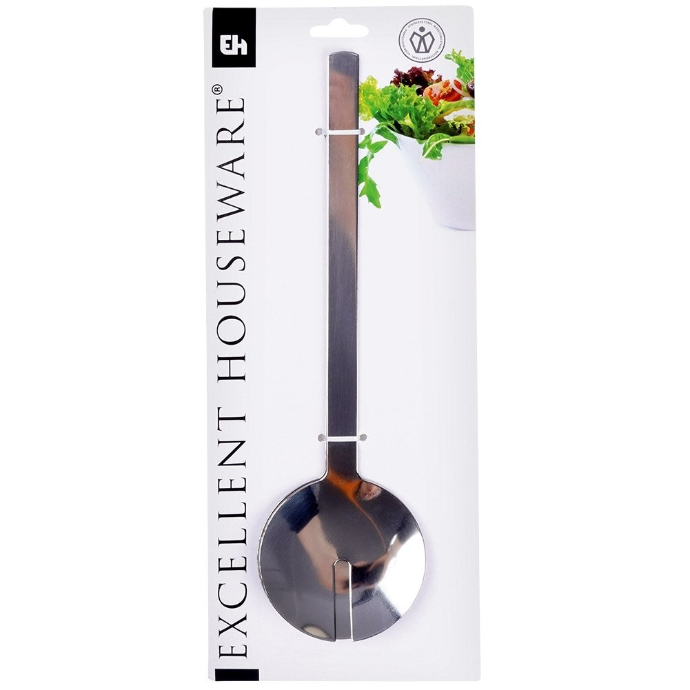 Salad cutlery in stainless steel with silver finish for serving