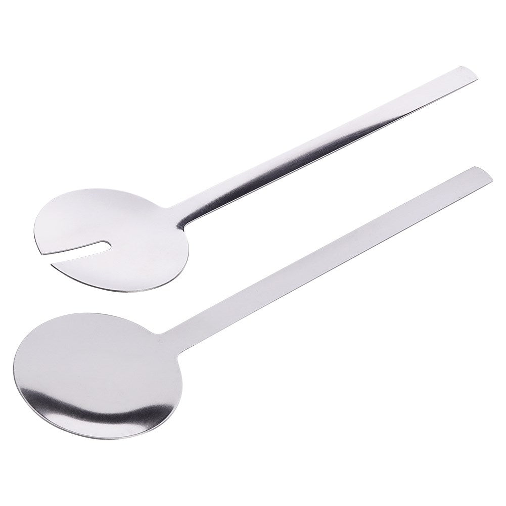 Salad cutlery in stainless steel with silver finish for serving