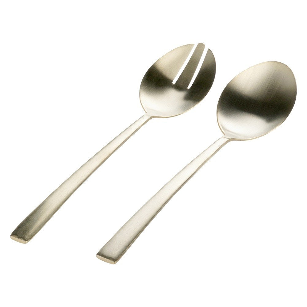 Salad spoons steel gold 25 cm 2 pcs.