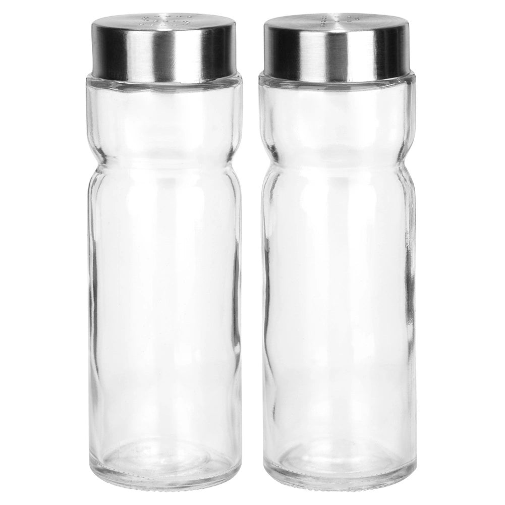 Salt and Pepper Shakers, Glass, 170 ml, Set of 2