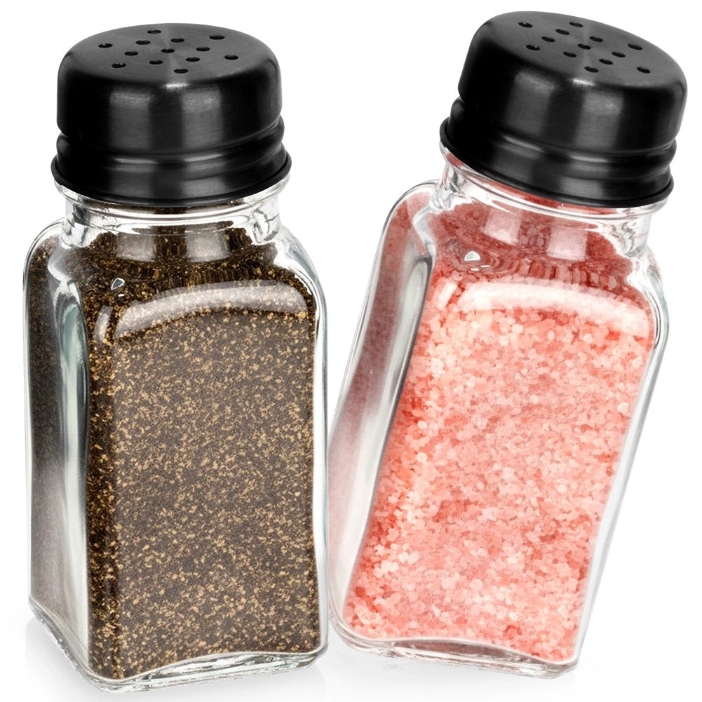 Salt and Pepper Shakers, Glass, 80 ml, Set of 2