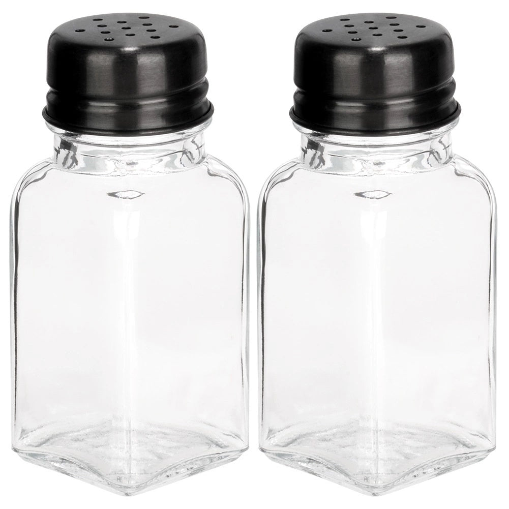 Salt and Pepper Shakers, Glass, 80 ml, Set of 2
