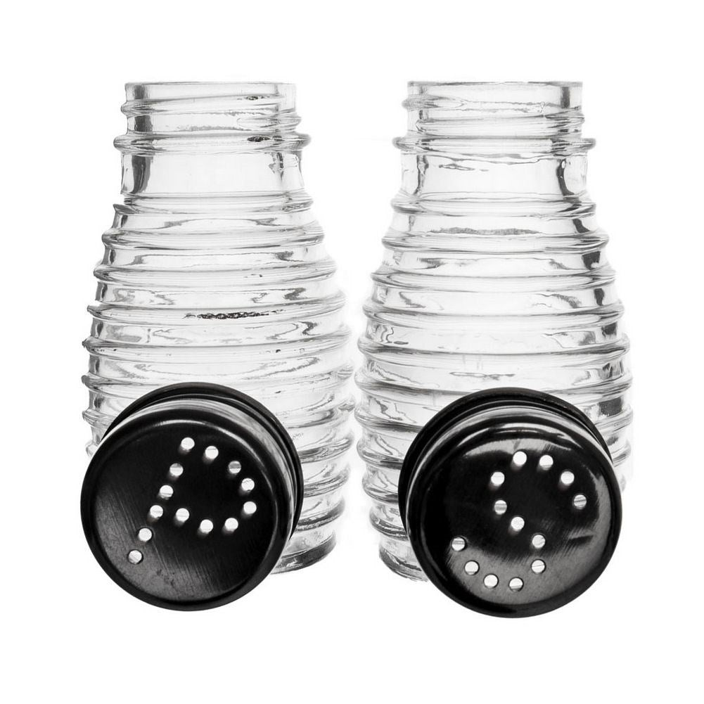 Salt and pepper shakers in high-quality glass for the kitchen
