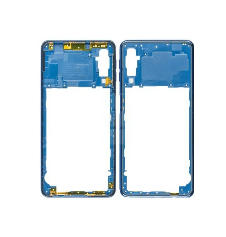 Samsung Galaxy A7 (2018) Middle Frame Back - Blue