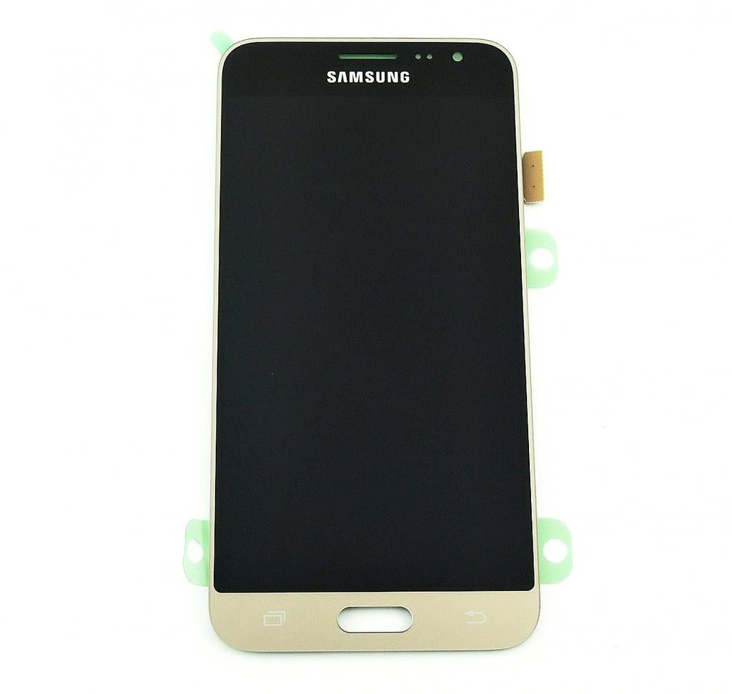 Samsung Galaxy J3 (2016) Screen with LCD display, gold - Original