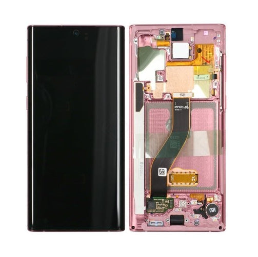 Samsung Galaxy Note 10-skärm - rosa