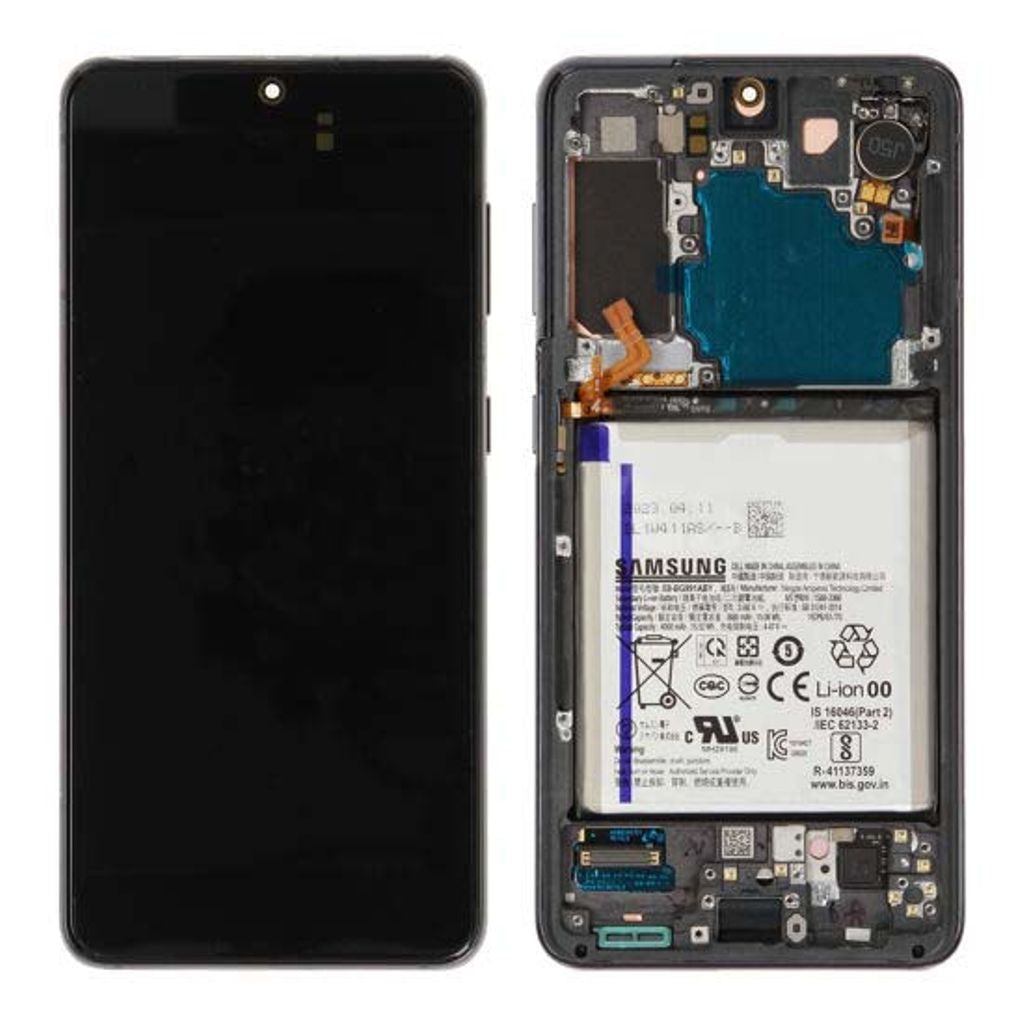 Samsung Galaxy S21 LCD Screen with Original Battery - Phantom Grey