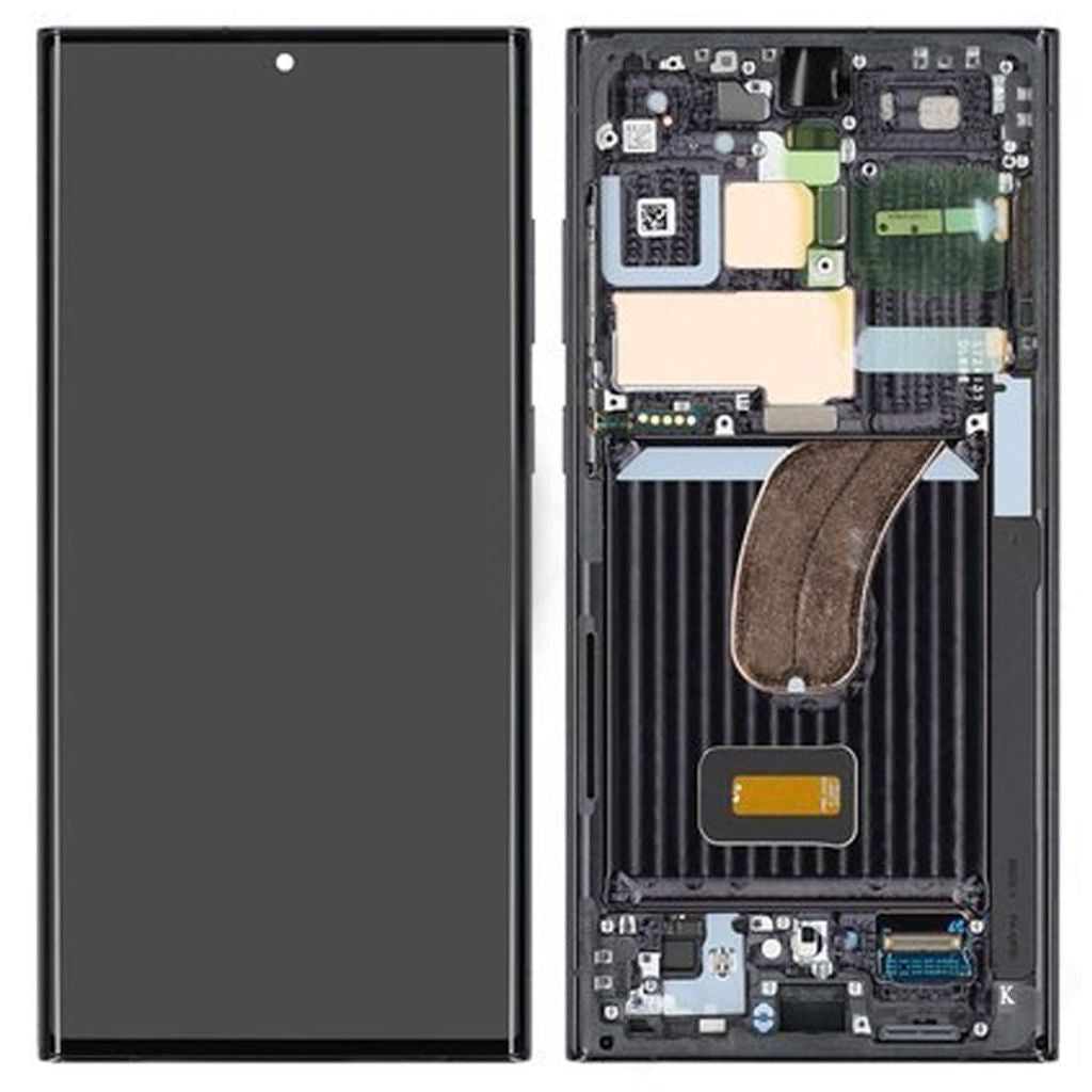 Samsung Galaxy S23 Ultra LCD-skärm Original - Fantomsvart