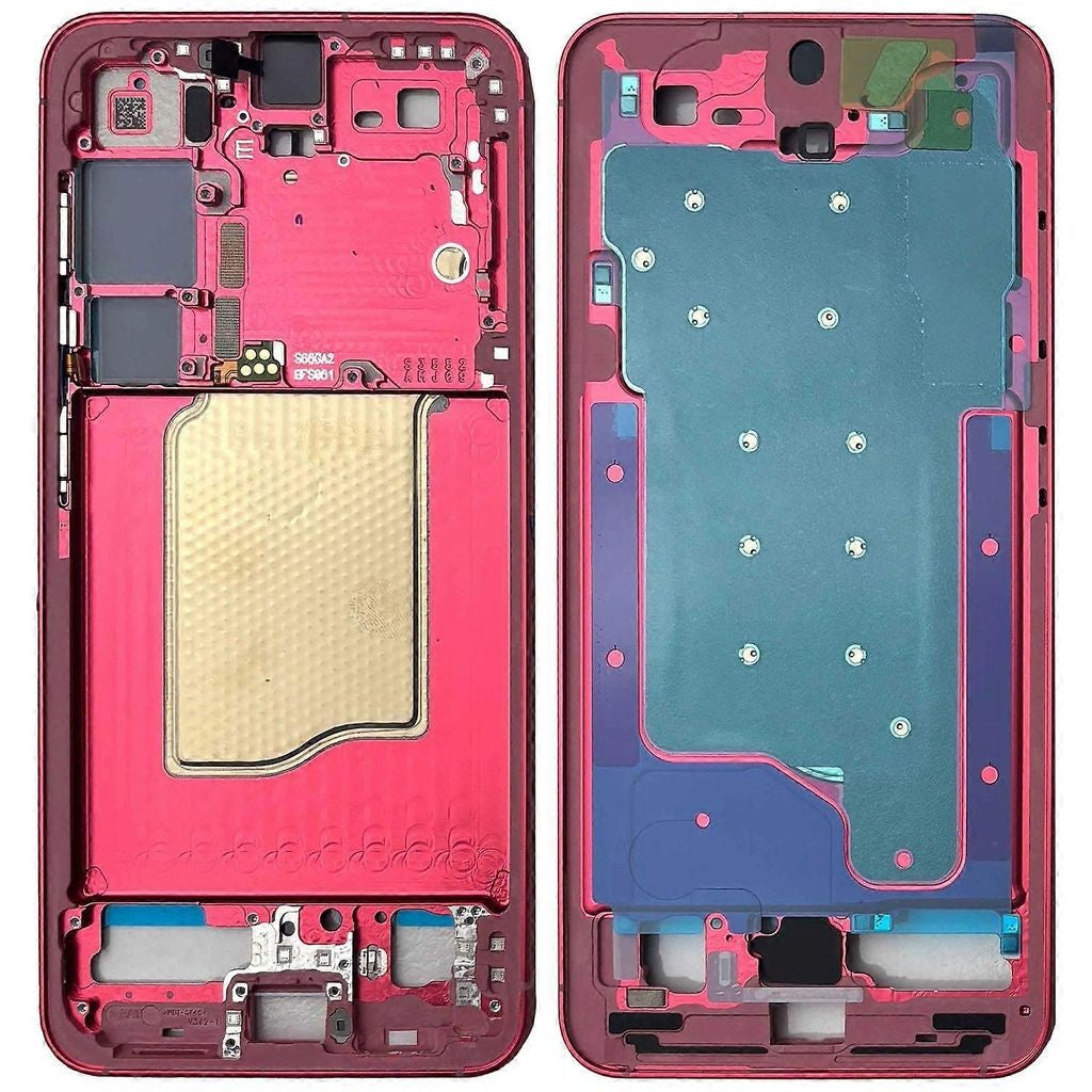 Samsung Galaxy S25 Middle Frame - Coral Red