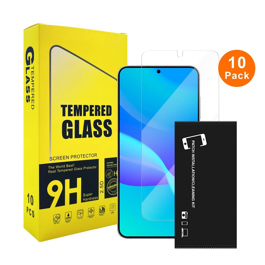 Samsung Galaxy S25 Plus tempered glass screen protector, 0.18 mm, 10-pack Bulk
