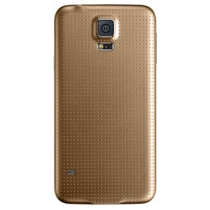 Samsung Galaxy S5 battery cover, gold - Original