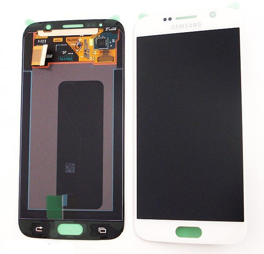 Samsung Galaxy S6 Screen with LCD display, White - Original