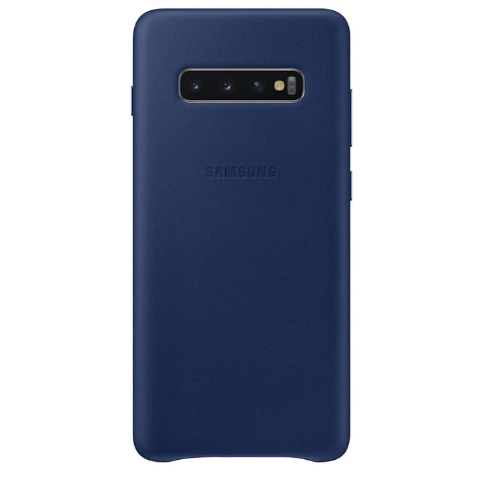 Samsung Leather Cover for Samsung Galaxy S10 Plus - Blue