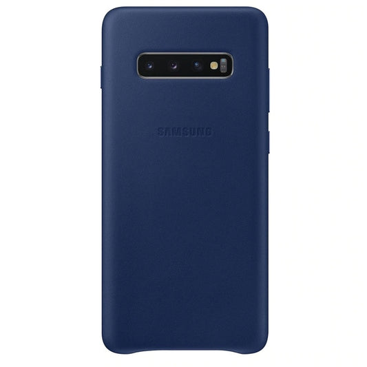 Samsung Leather Cover for Samsung Galaxy S10 Plus - Blue