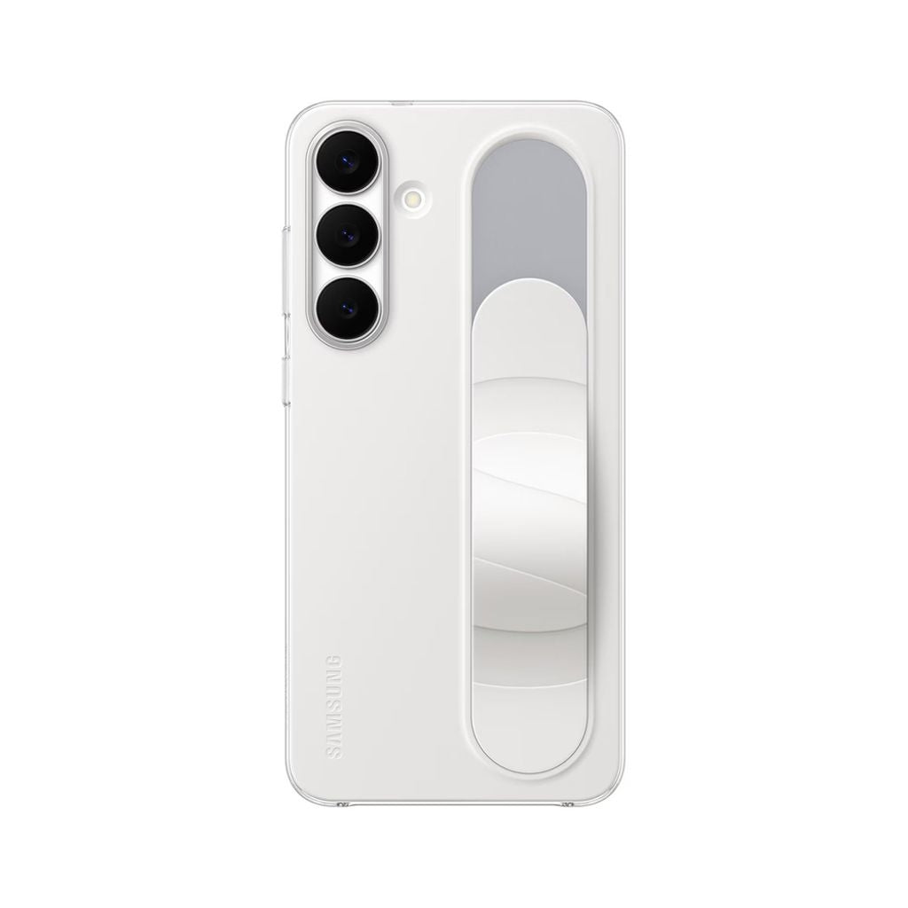 Samsung Standing Grip-skal till Samsung Galaxy S25 Fe - Vit