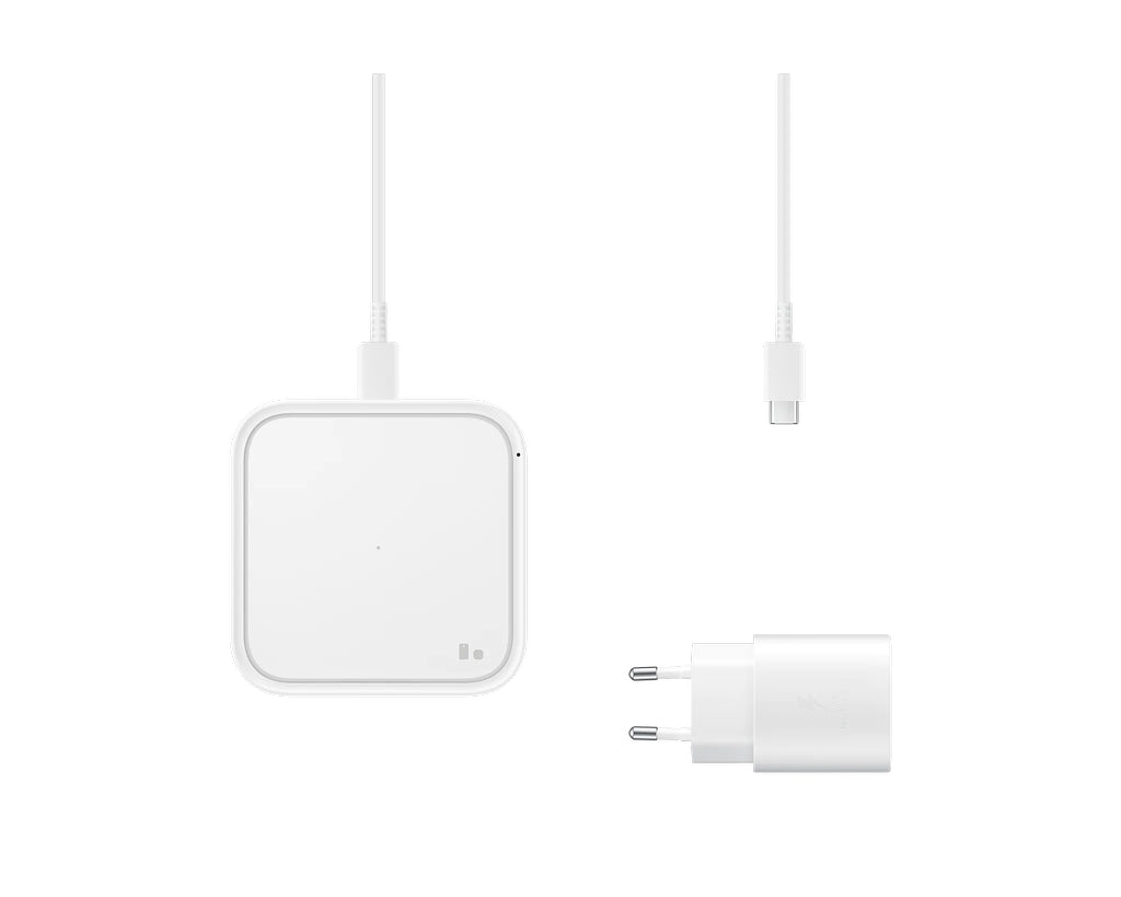 Samsung Wireless Quick Charger Pad with Power Adapter, 15W - White