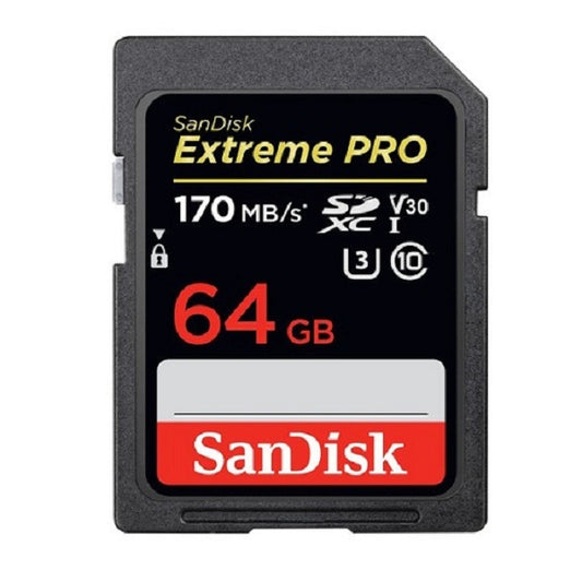 SanDisk Extreme Pro Memory Card SDXC 64GB 170MB/s UHS-I V30 4K
