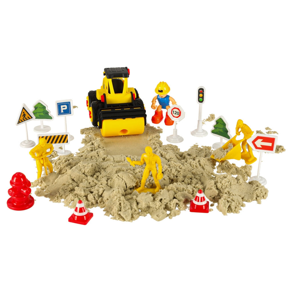 Sand Play Set – 1100g with Castle & Vehicle Molds