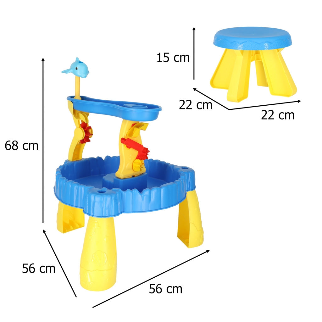 Sand and Water Table with Two-Level Track Accessories