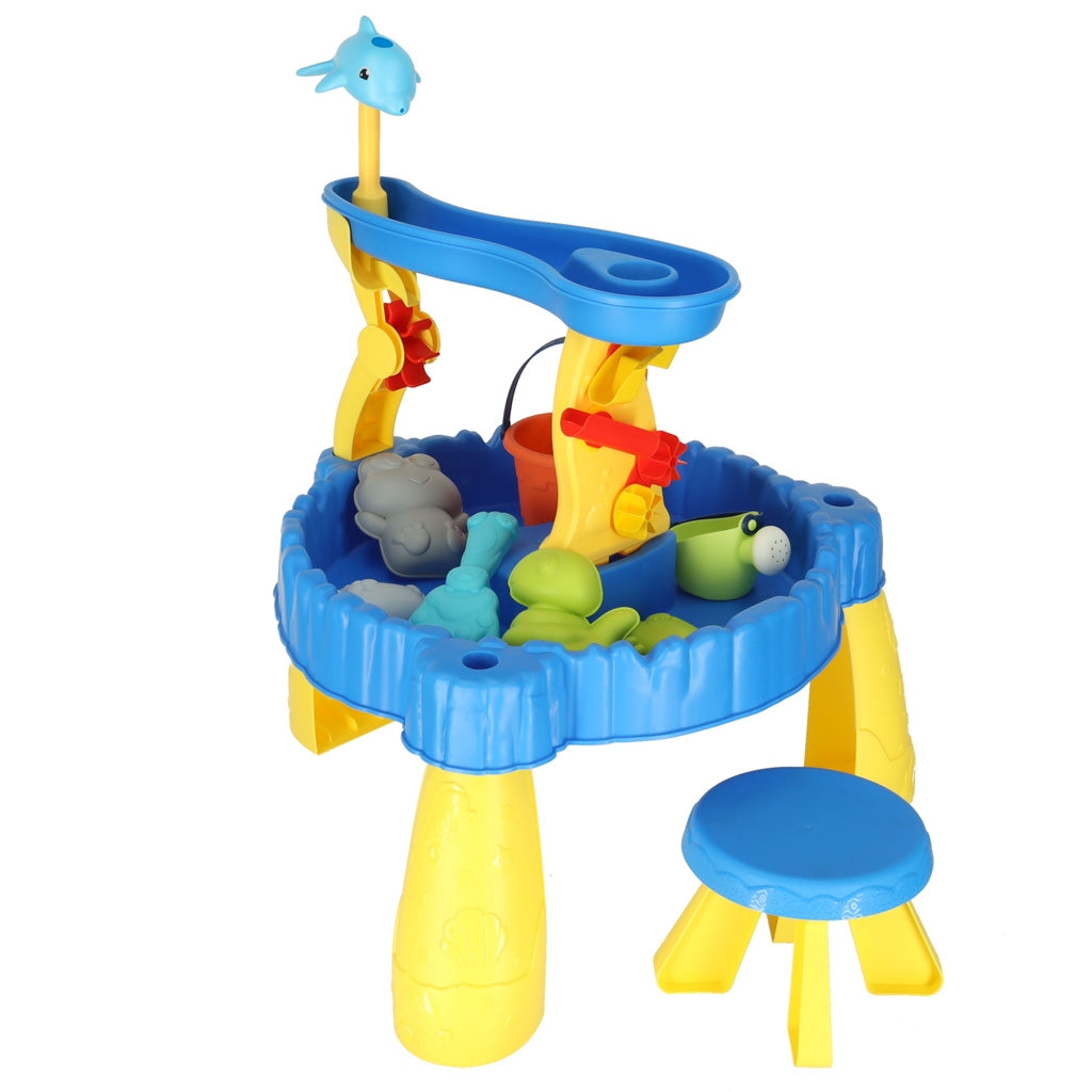 Sand and Water Table with Two-Level Track Accessories