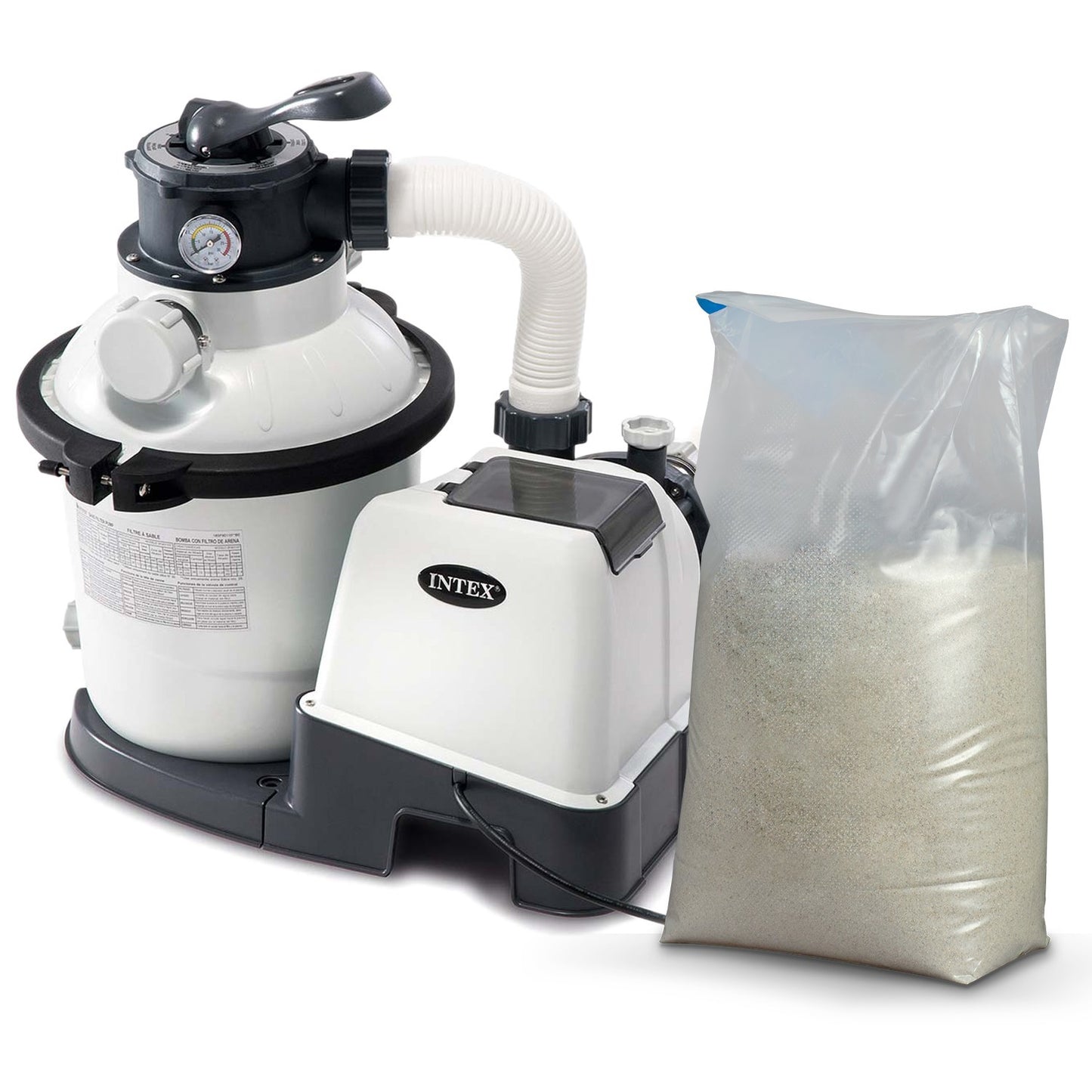 Sand filter pump 5700 l/h INTEX 26644GS + 25 kg of sand