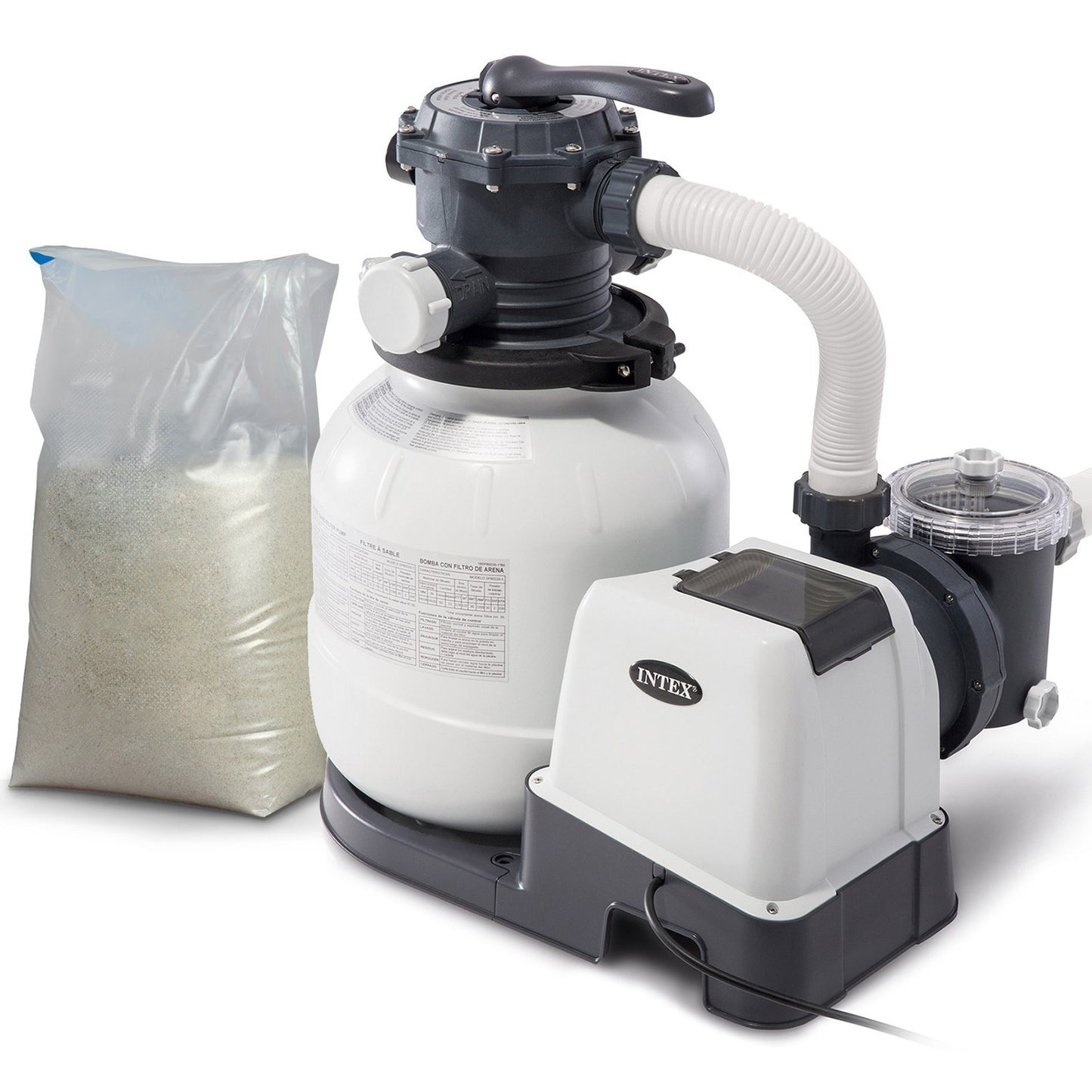 Sand filter pump 7900 l/h INTEX 26646 + sand 25 kg