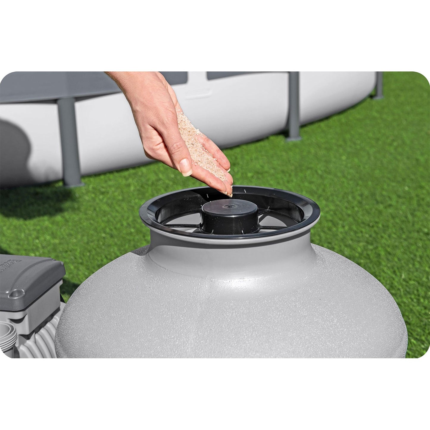 Sand pump 11355 L/h + Sand 50kg Bestway