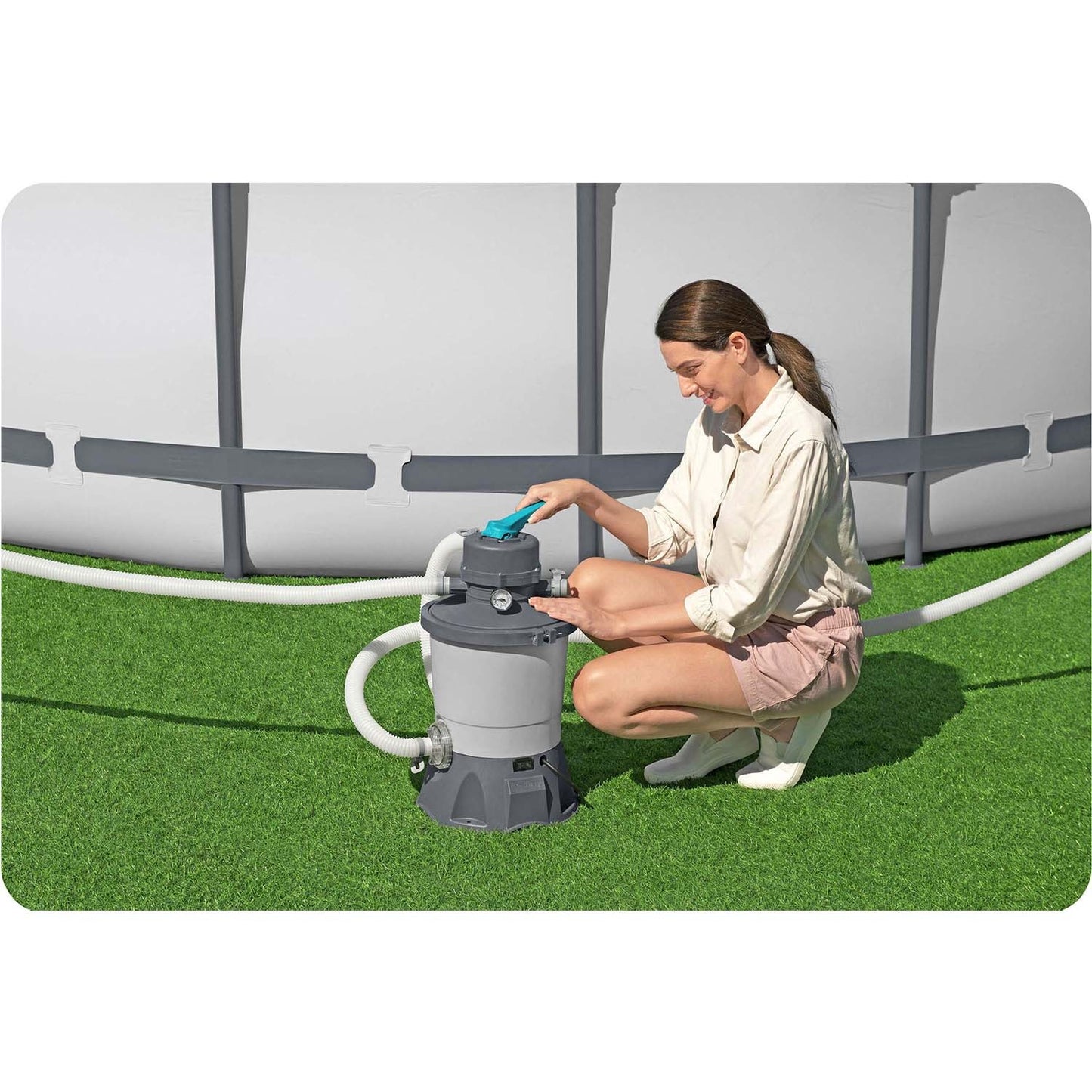 Sand pump 3596 l/h + Sand 25kg Bestway