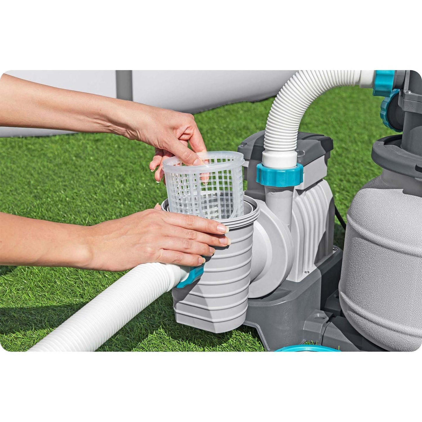 Sand pump 6056 l/h Bestway 58497 + sand 25 kg