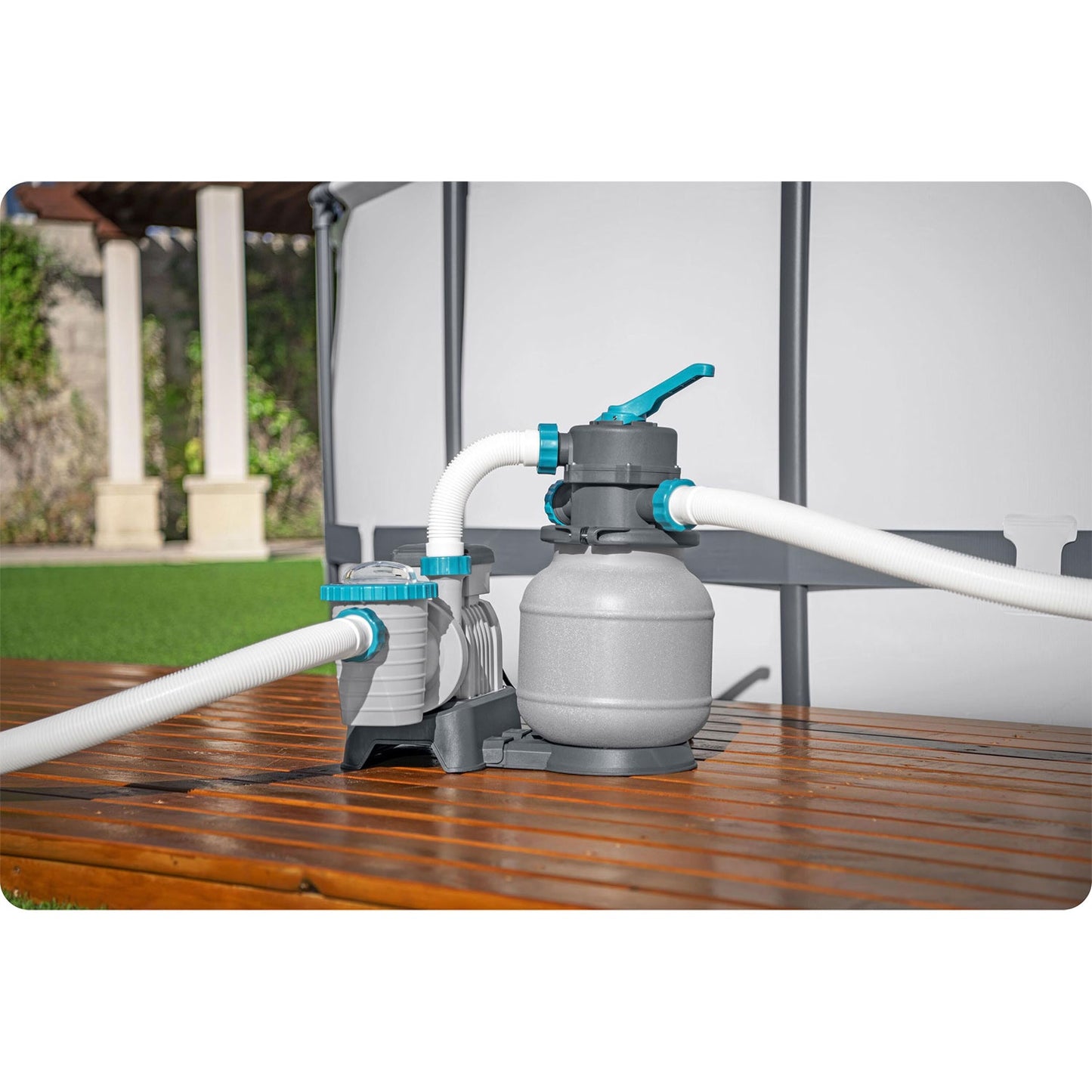Sand pump 6056 l/h Bestway 58497 + sand 25 kg