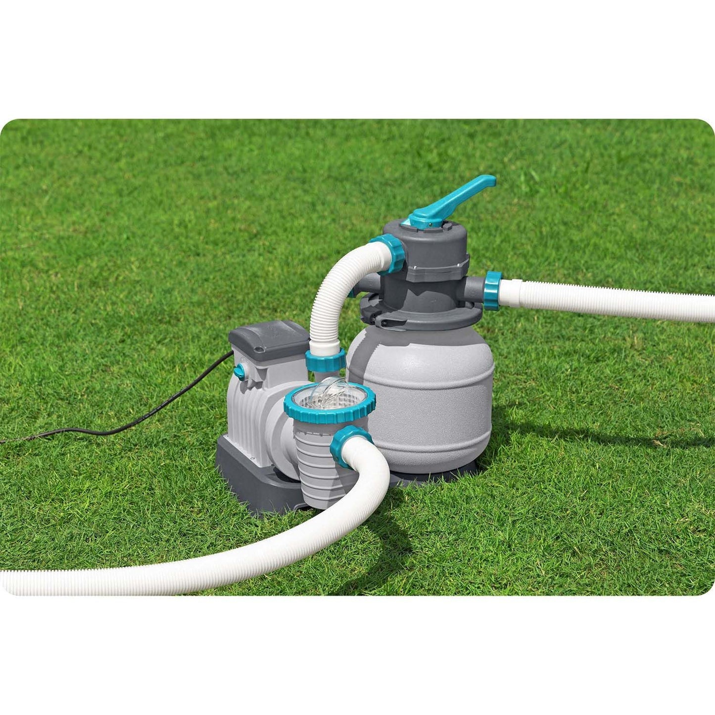 Sand pump 6056 l/h Bestway 58497 + sand 25 kg