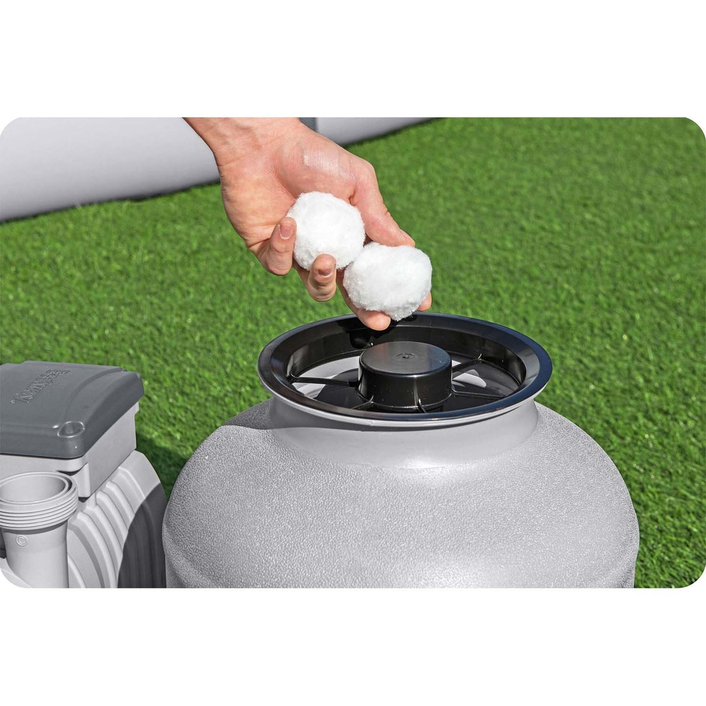 Sand pump 8327 l/h Bestway 58499 + sand 25 kg