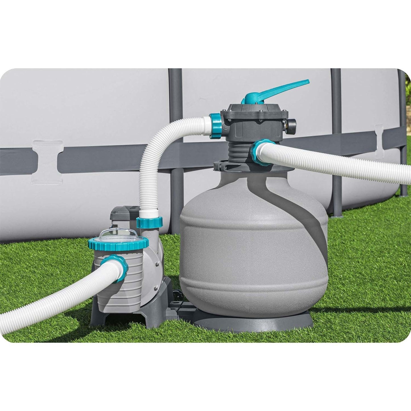 Sand pump for pools 11355 L/h Bestway 58486 + multifunctional tablets