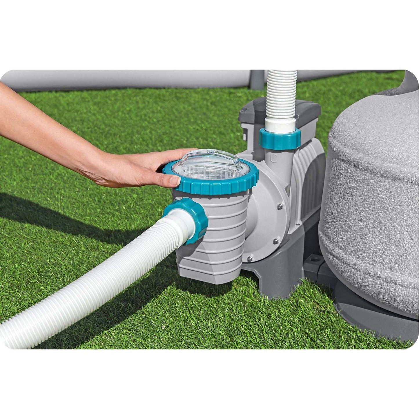Sand pump for pools 11355 L/h Bestway 58486 + multifunctional tablets