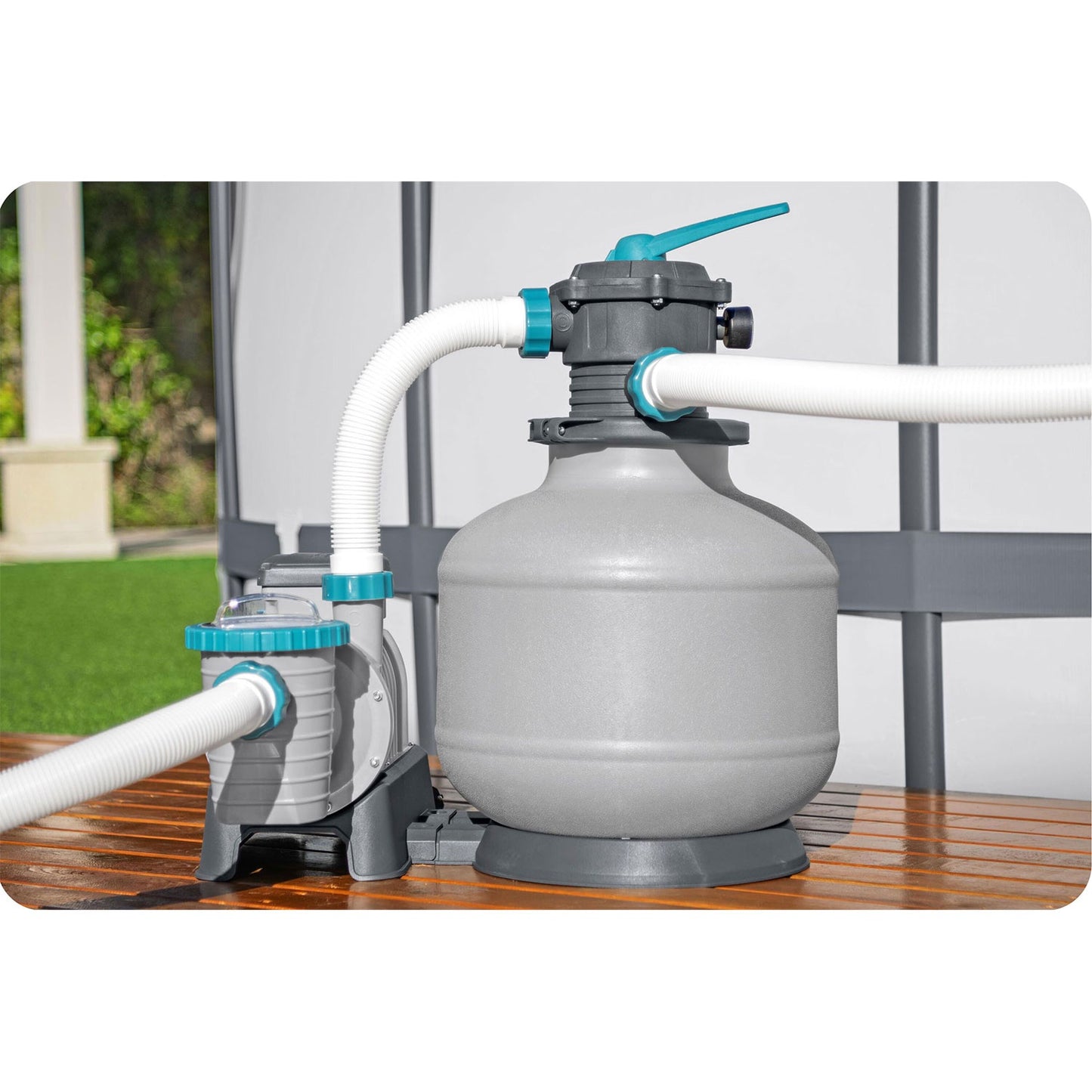 Sand pump for pools 11355 L/h Bestway 58486 + multifunctional tablets