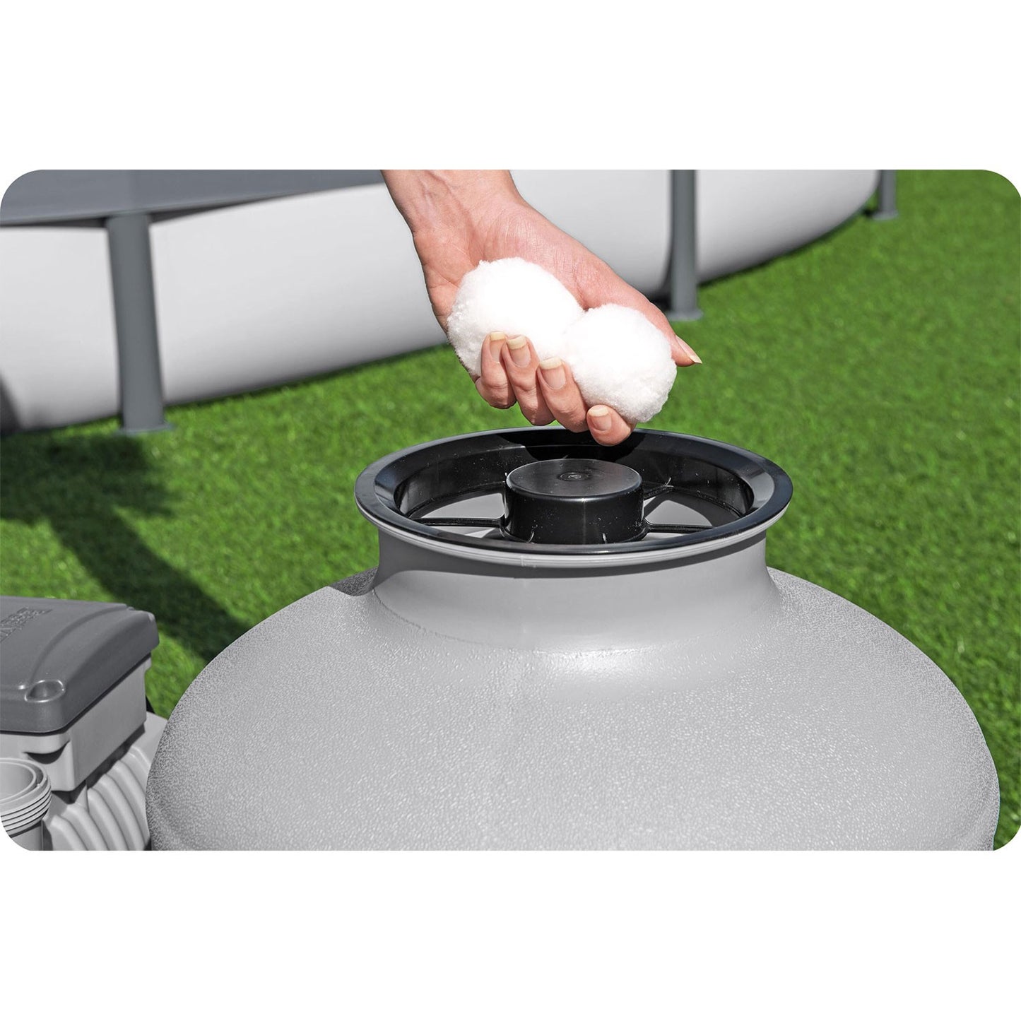 Sand pump for pools 11355 L/h Bestway 58486 + multifunctional tablets