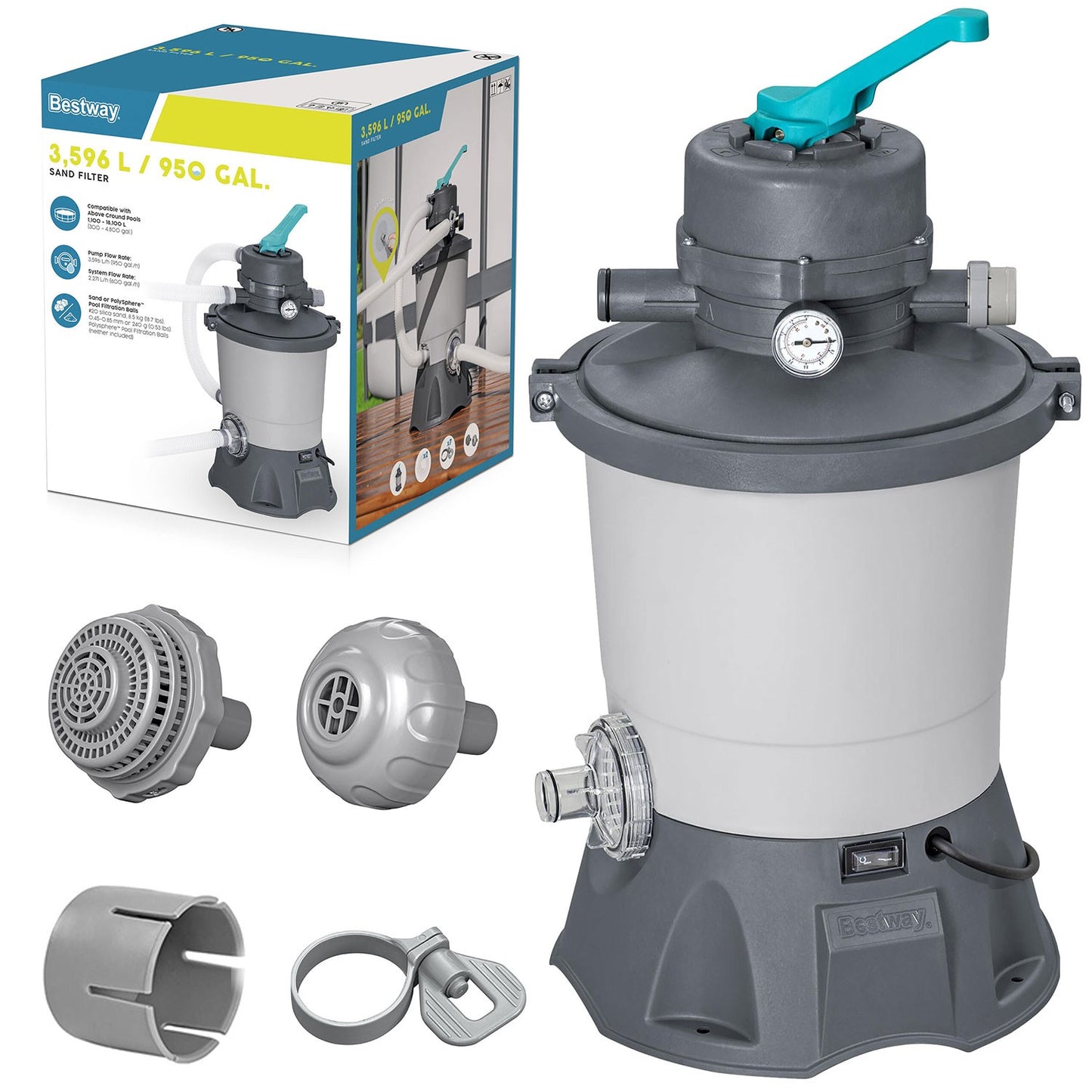 Sand pump for swimming pools 3596 L/h Bestway 58515