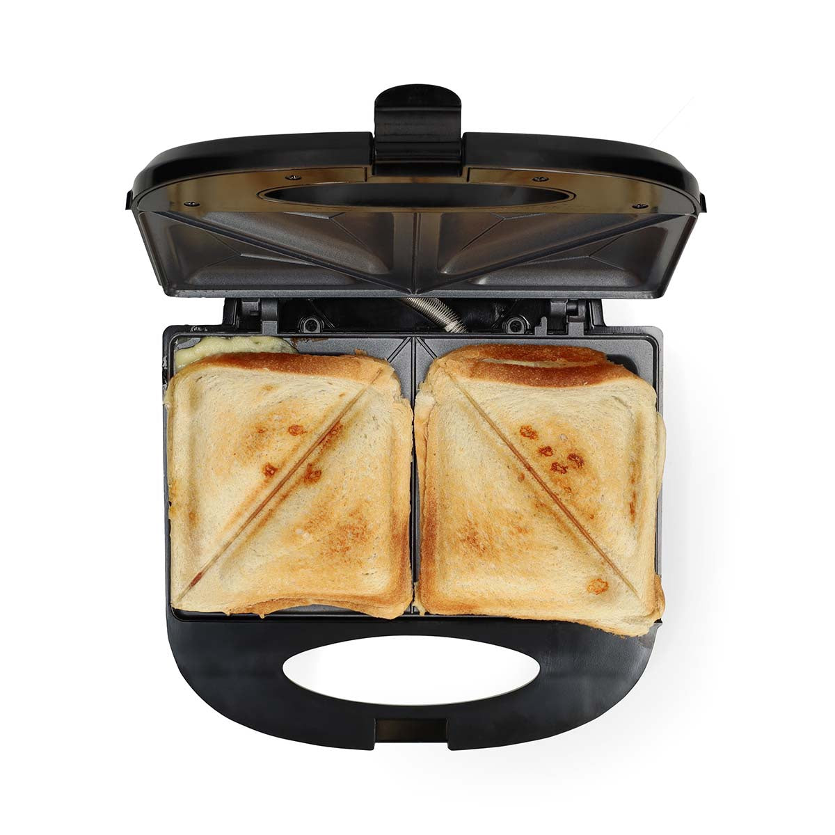 Sandwich Maker, 750W, Non-Stick, Auto Temp Control, Black
