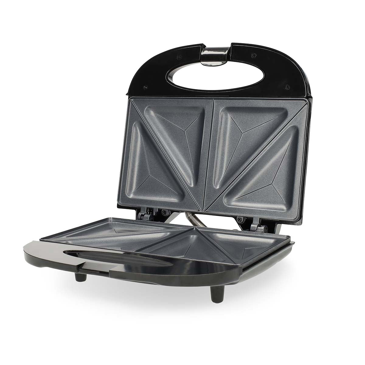 Sandwich Maker, 750W, Non-Stick, Auto Temp Control, Black