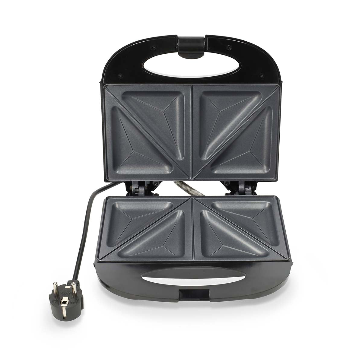 Sandwich Maker, 750W, Non-Stick, Auto Temp Control, Black
