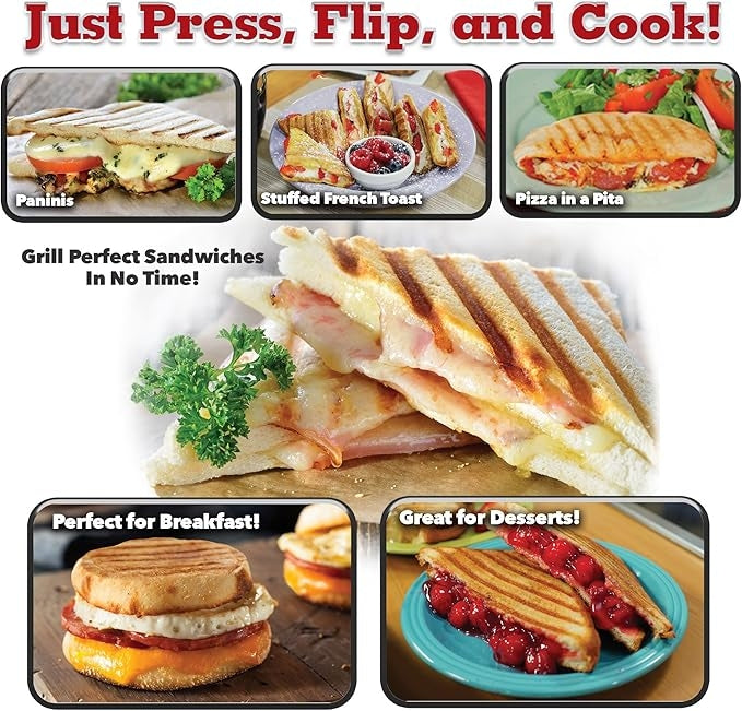 Sandwich Maker – Dual Non-Stick Pan for All Hobs