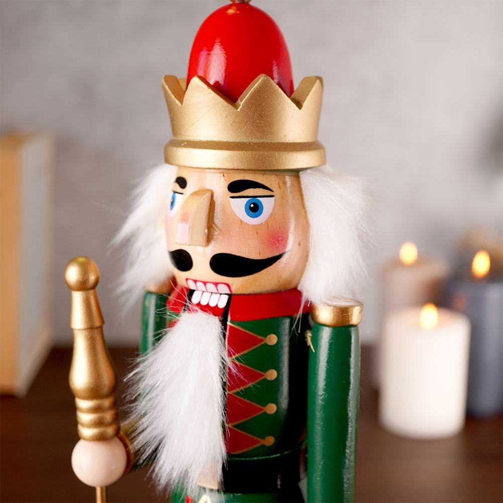 Santa Claus Nutcracker - Handpainted Wooden Decoration 38 cm