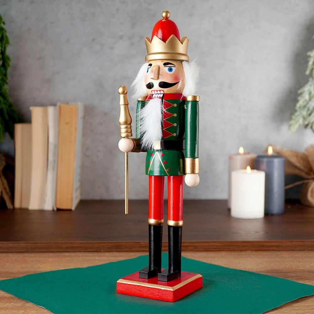 Santa Claus Nutcracker - Handpainted Wooden Decoration 38 cm