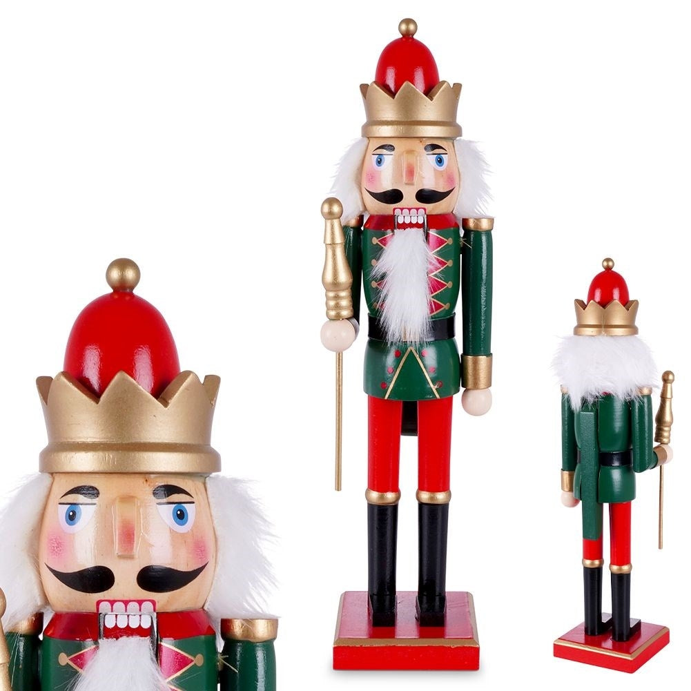 Santa Claus Nutcracker - Handpainted Wooden Decoration 38 cm