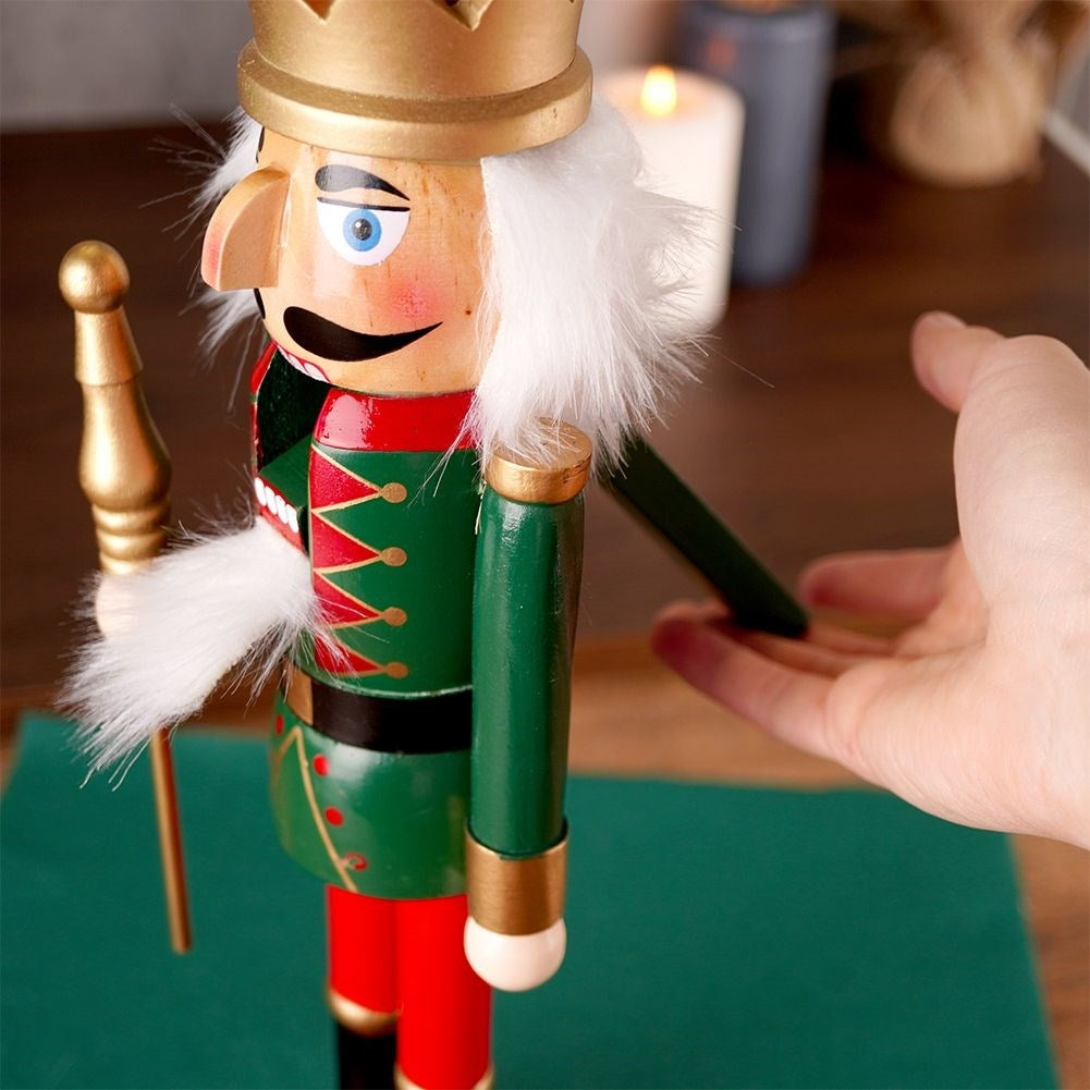 Santa Claus Nutcracker - Handpainted Wooden Decoration 38 cm